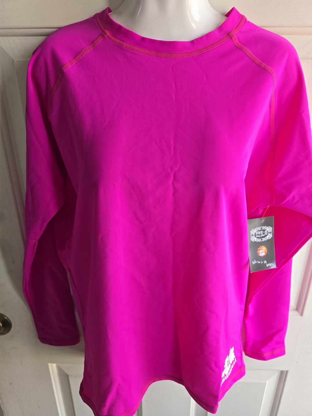 Women’s Long-Sleeve Performance Top - Hot Pink